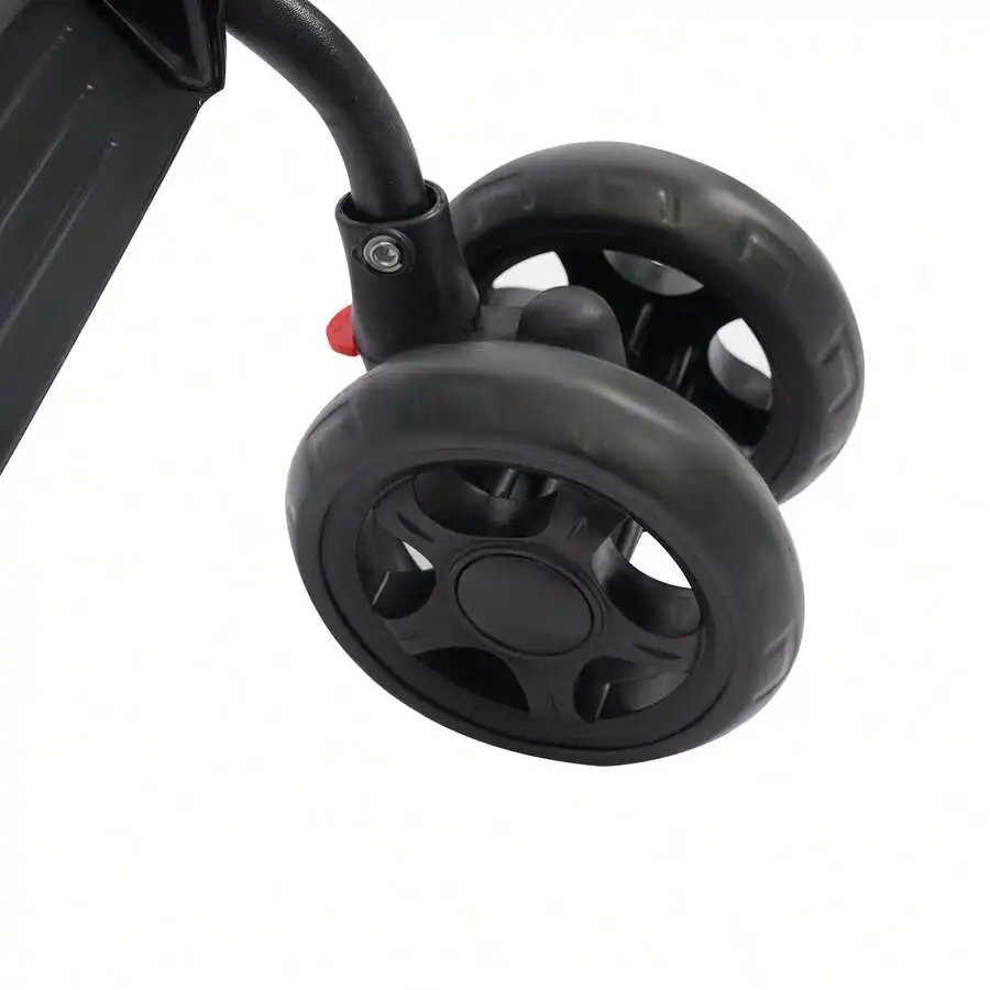 Pet Stroller 360° All-Around Swivel Front Wheels Pet Cart With Shock Absorption Easy Fold Dog Stroller