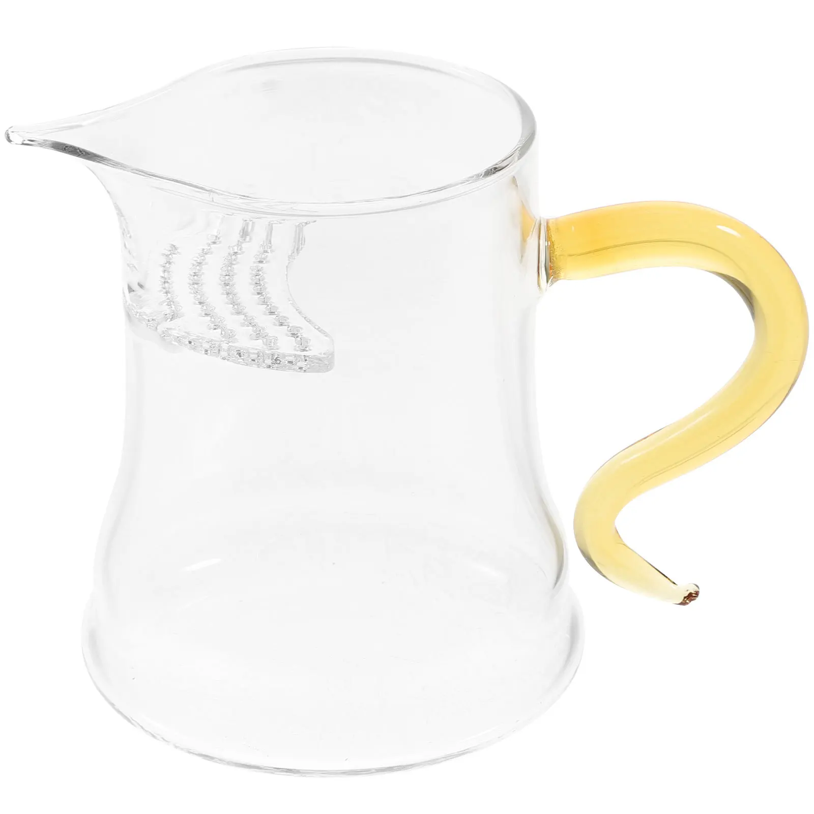 

Glass Tea Pitcher with Handle Cold Resistant Multi-Function Beverage Jug for Coffee Juice Milk Storage Teaware Set