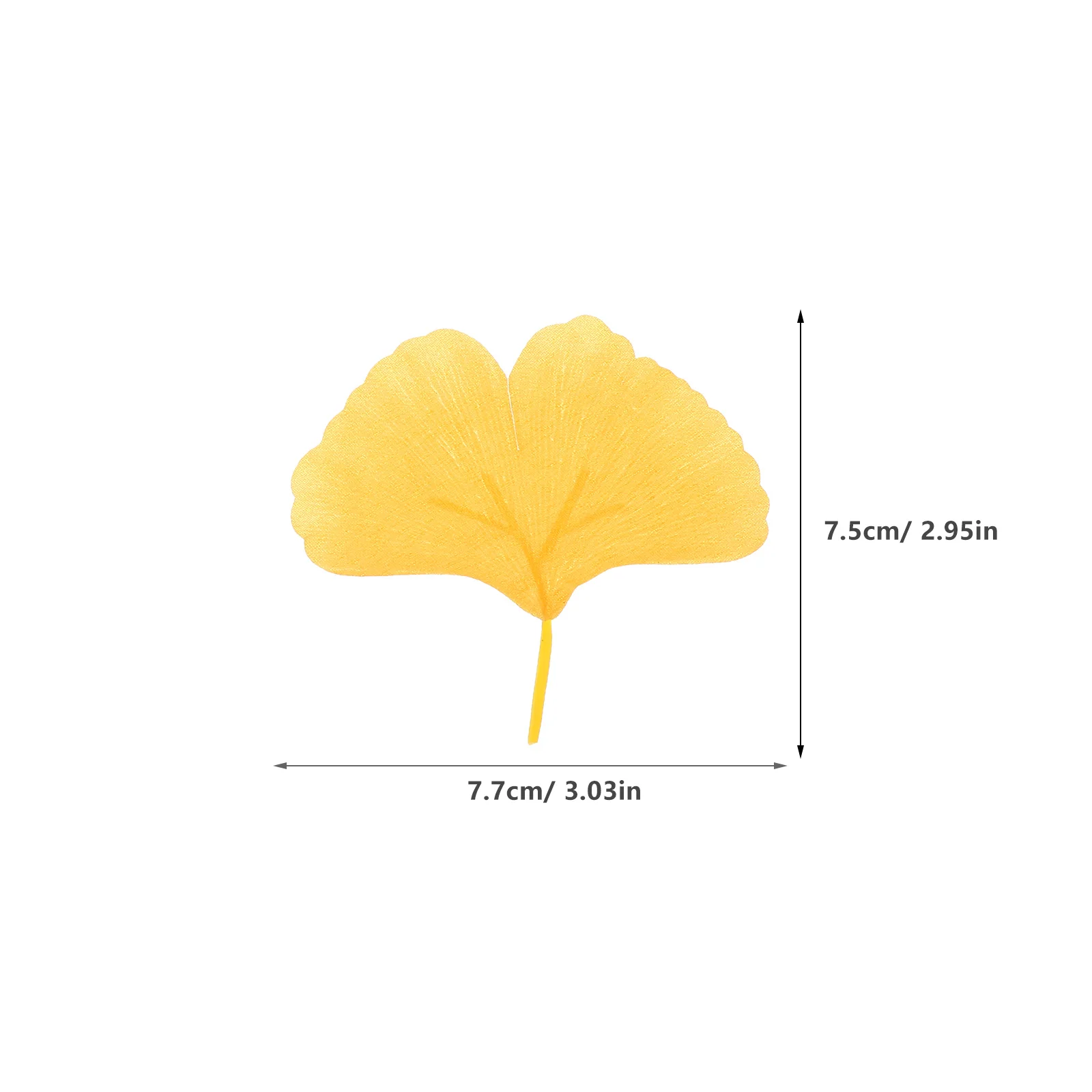 100 Pcs Yellow Artificial Vine Morning Glory Ginkgo Leaves Orange Fairy Lights Window Leaf Decor Silk Flower Fake Baby