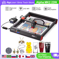 2025 New AlgoLaser Alpha MK2 20W Smart Laser Engraver DIY Laser Engraving Cutting Machine with 3.5\