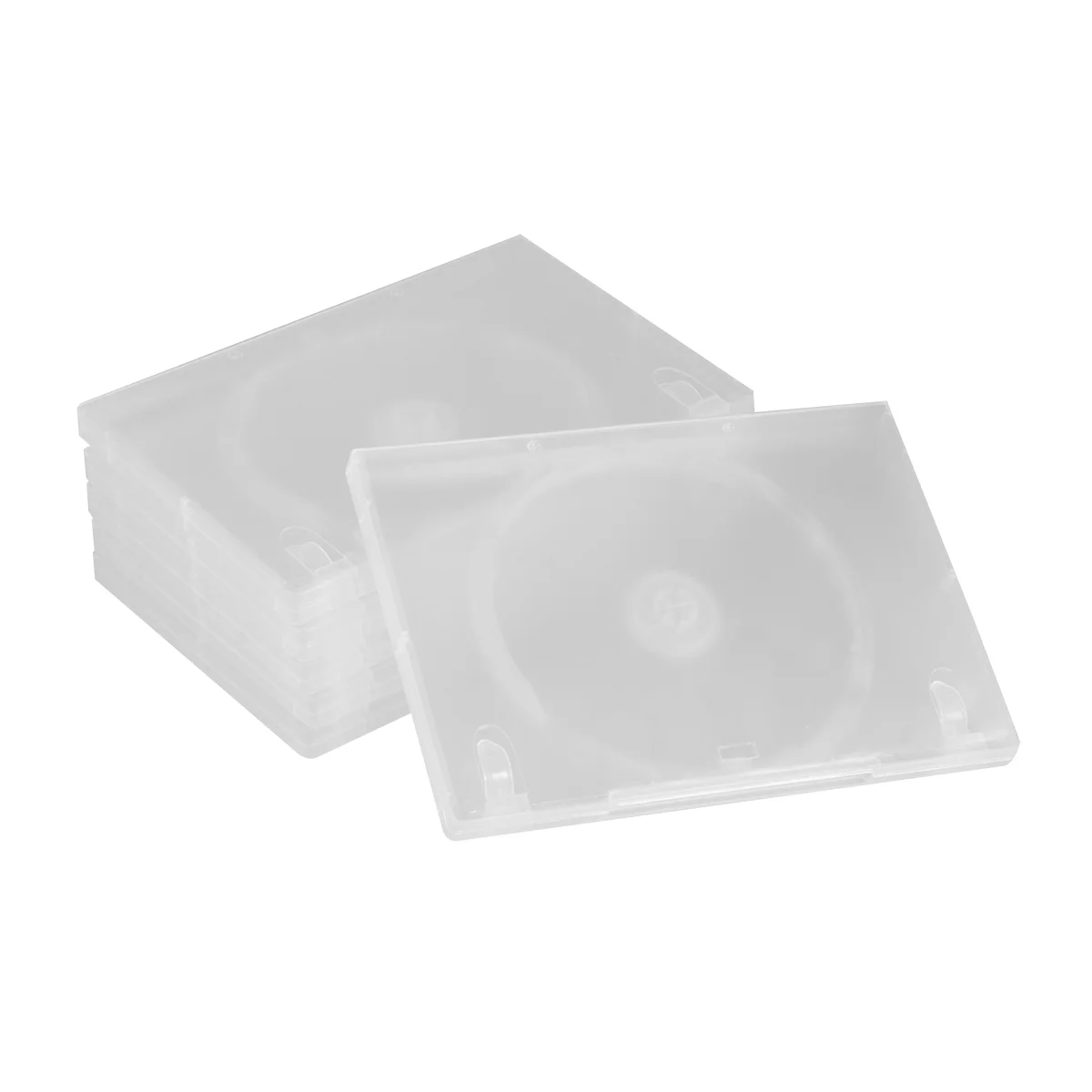 

6 PCS CD Case Transparent DVD Media Video Storage Holder Eyelash Package Large Capacity