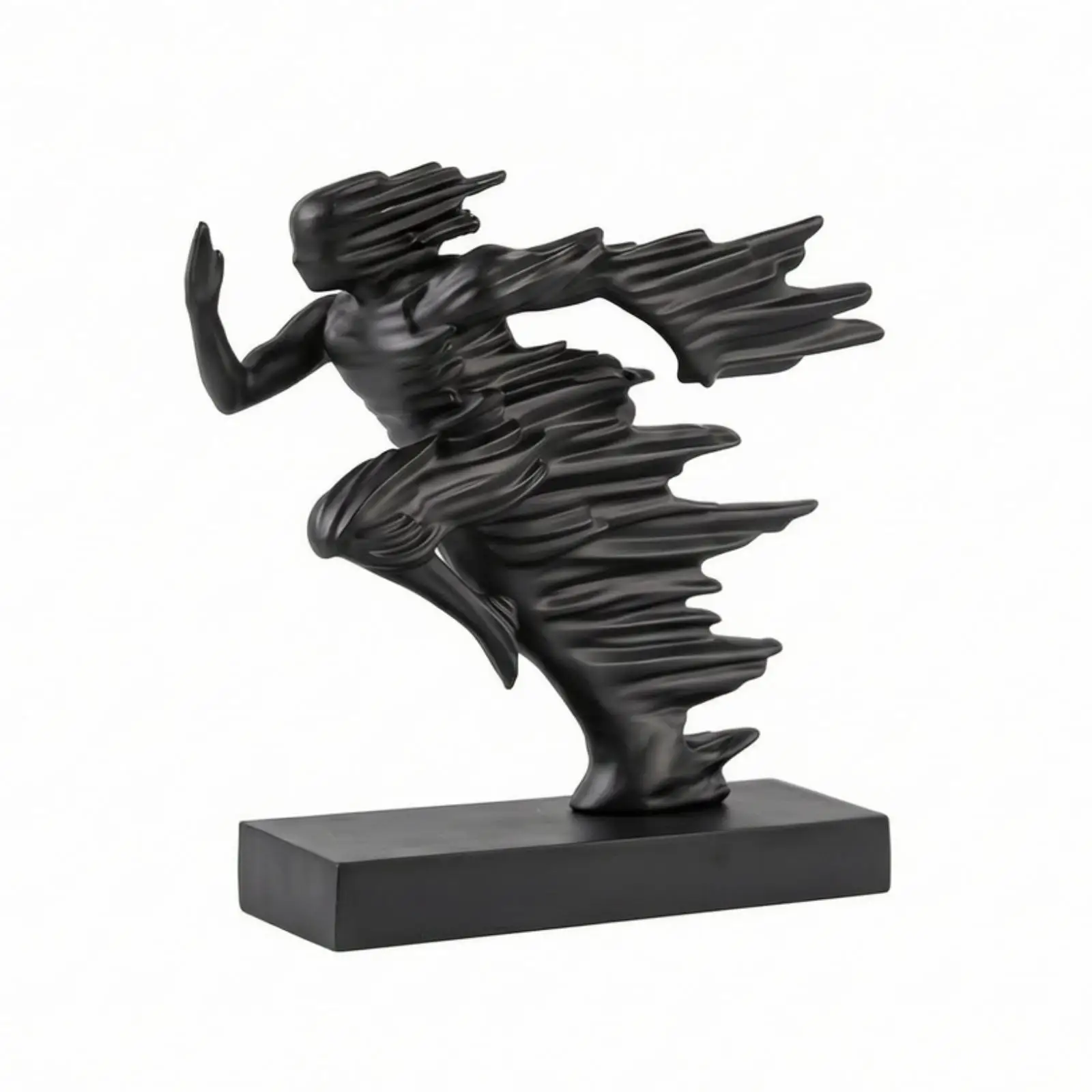 Figurine Smooth Modern Abstract Runner Sculpture for Cabinet, Desk