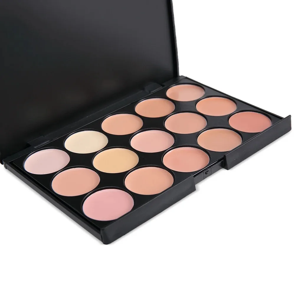 POPFEEL Palette di correttori a 15 tonalità, conceal di correzione, occhiaie, cicatrici da Acne, trucco viso schiarente disponibile in 3 tonalità