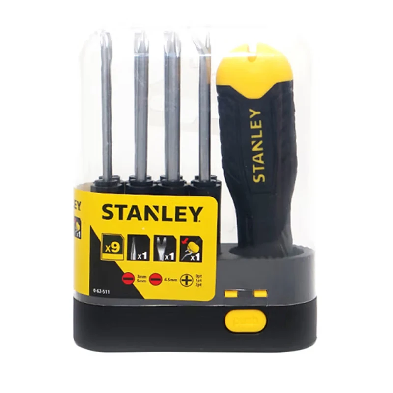 STANLEY 9 pieces set with changing head screwsSTHT62511-8