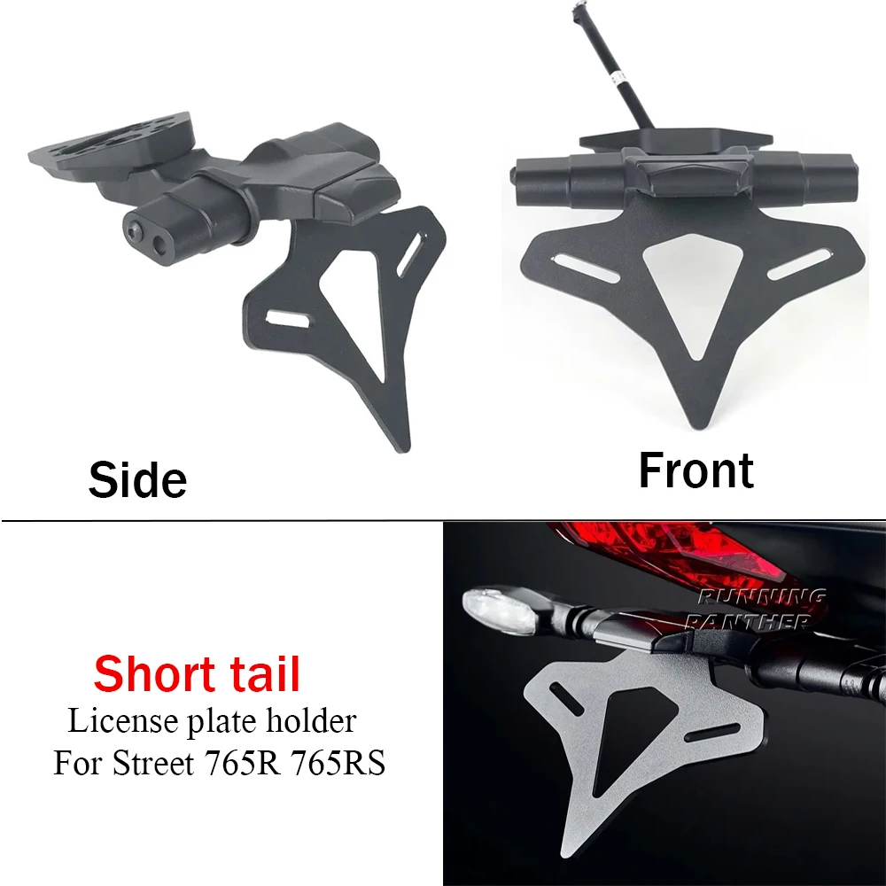 

For Street Triple 765RS 765R 765 RS 765 R Motorcycle License Plate holder bracket Short Tail kit holder accessory