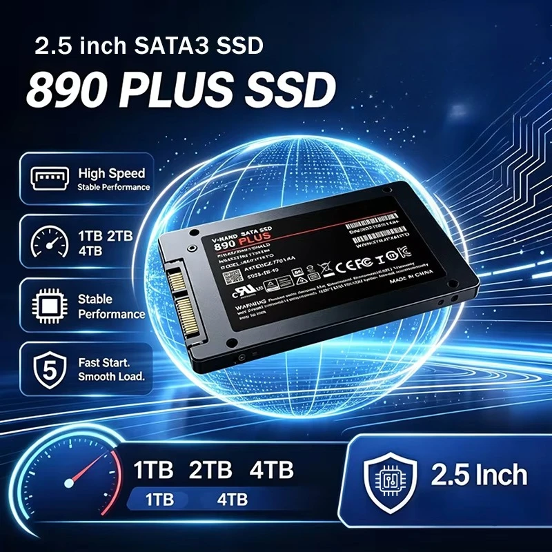 NEW 890 PLUS Internal Solid State Drive  SATA3 SSD 1TB 2TB 4TB 2.5 Inch Hard Disk Solid State Drive for Laptop Desktop