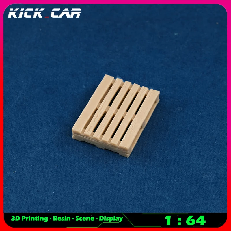 Kickcar 1/64 Forklift Plate Model Car Diorama Uncolored Resin Garage Scene Repair Tools Decoration Simulation Scene Toy