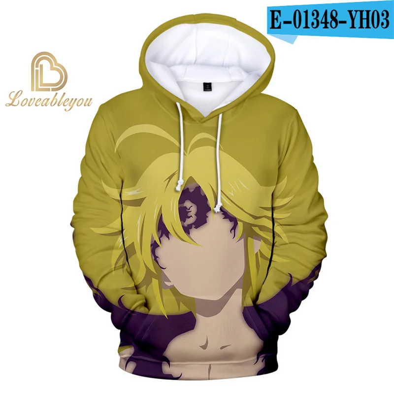 Sweats à capuche College 3D pour hommes et femmes, sweat-shirt à manches longues, pull pour enfant, The Seven Deadly Sins, Hawk Cosplay