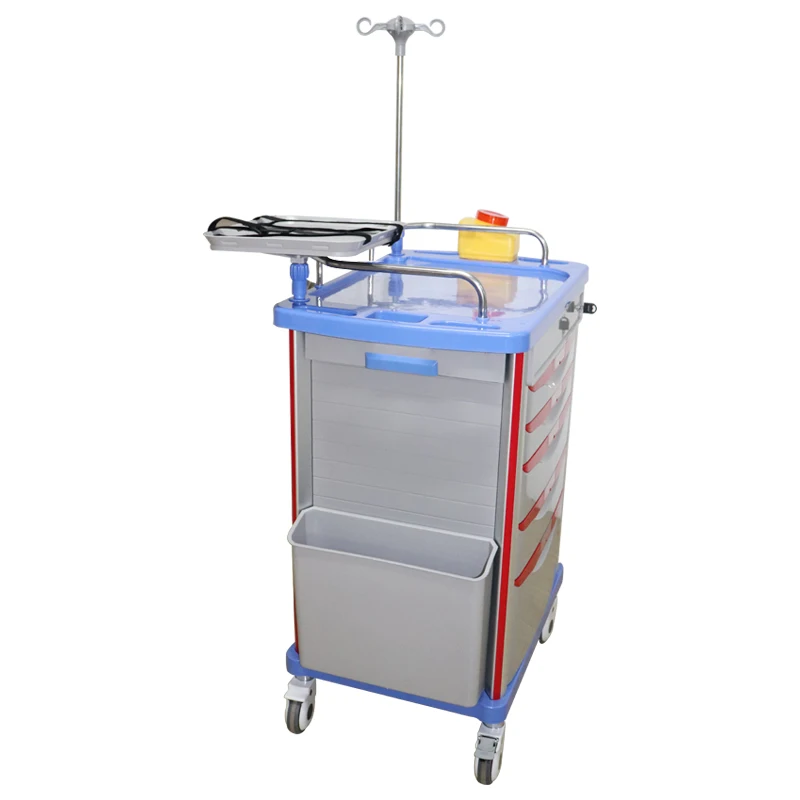 ORP-601ET Custom Medical Treatment Trolley Hot Sale ABS Emergency Trolley Medical Cart