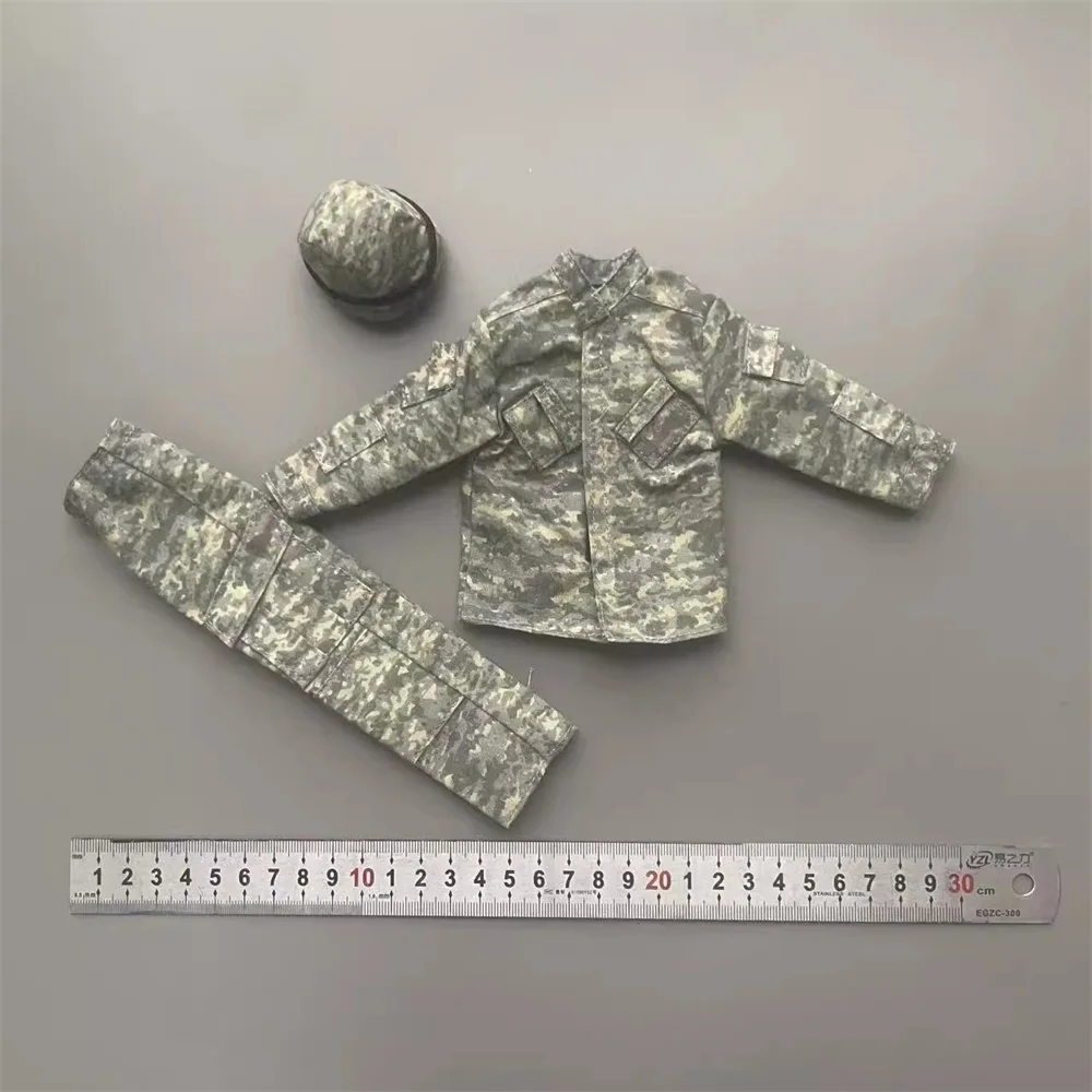 Te koop 1/6e VS. Soldaat Pop Jurk Uniform Jas Broek met Helm Mini Speelgoed Model Voor 12 "DAM COO Action Figure Collectable