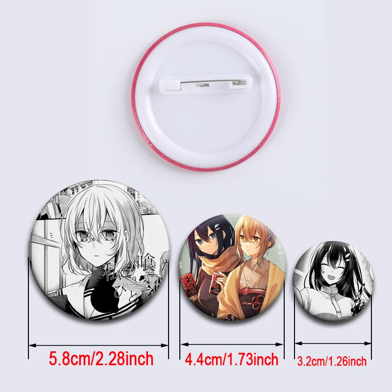 Anime This Monster Wants To Eat Me Enamel Pins Figures Hinako Shiori Creative Brooch Cosplay Badge for Collar Bag Decor Gifts