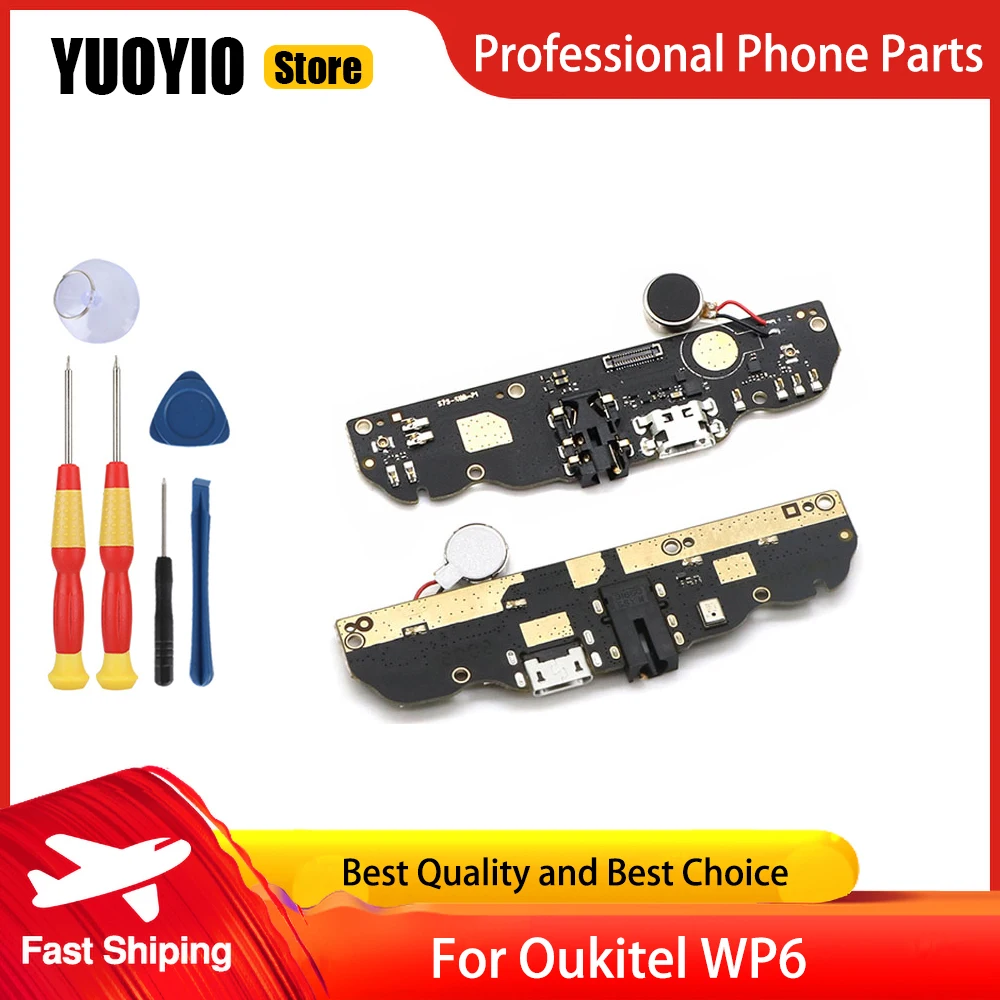 Oukitel WP 6 New USB Charge Board + Motor + Free Tools Replacement Parts For Oukitel WP6 Phone