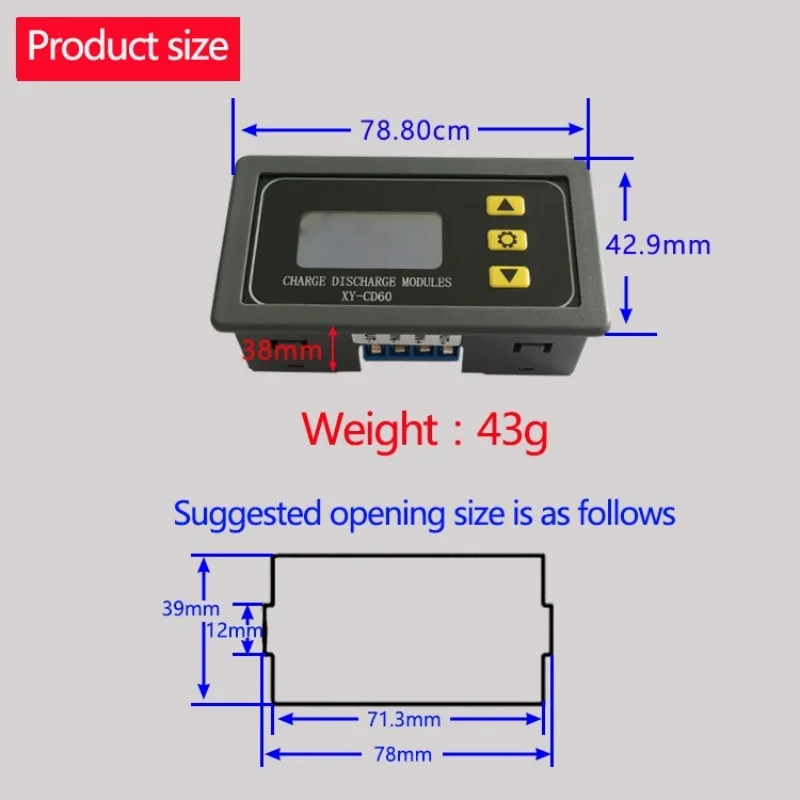 The battery battery charge control module is fully charged with power-off DC voltage protection undervoltage loss protector CD6