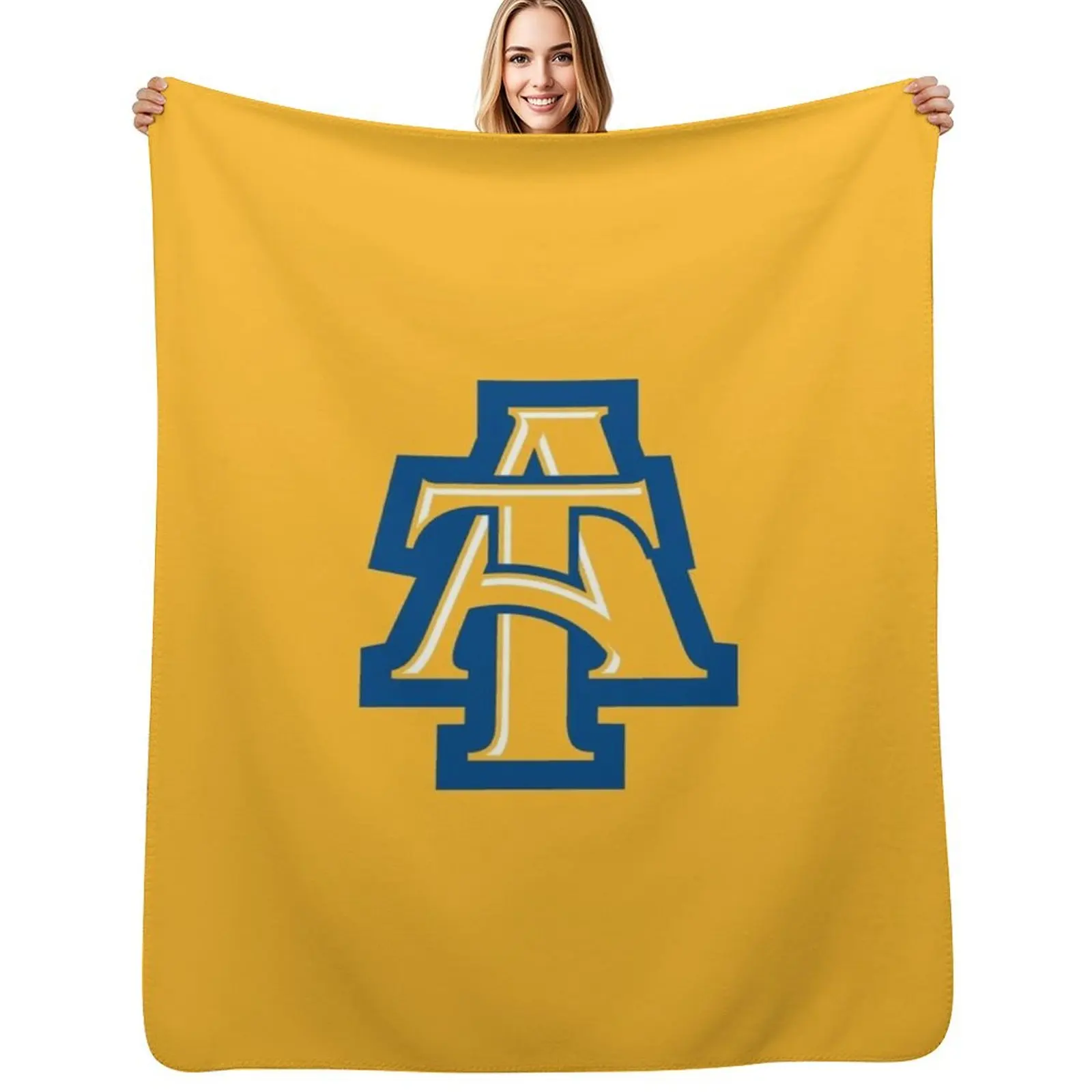 The A&T Aggies Team Throw Blanket Flannel Fleece Soft Warm Throw Blanket