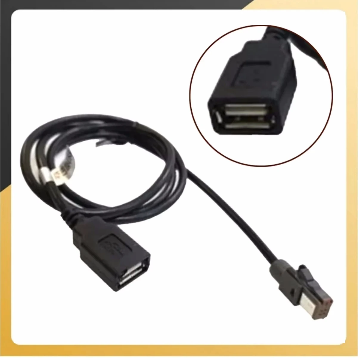 

Car Aux Audio Input Media Data Wire Plug To USB Adapter Conector For Outback For Suzuki 100cm Replace Car Accessories