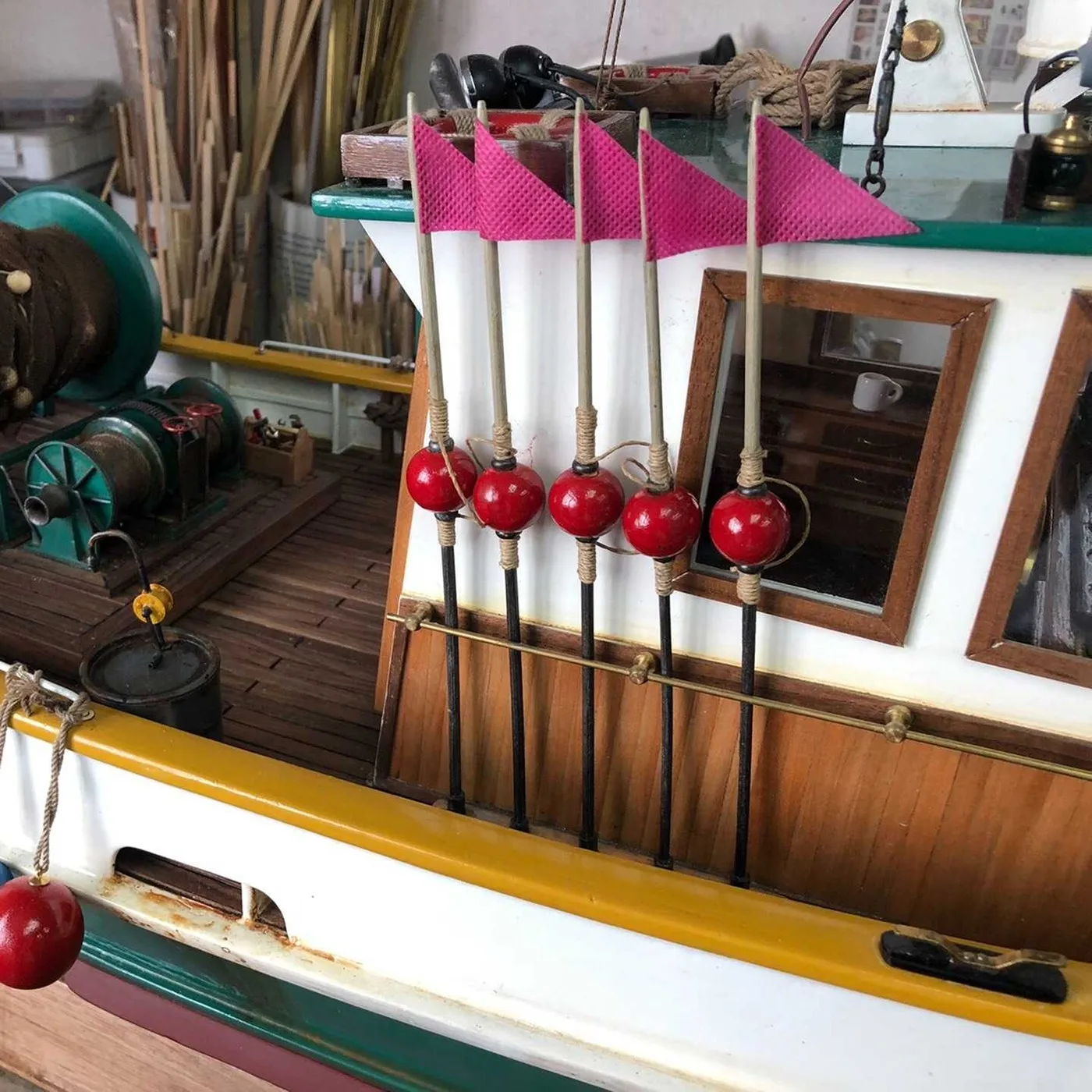 1/8 RC Boot 124cmVIRGO Fernbedienung Kleines Angelschiff Lichtuithärtender Detaildruck RC Schiffe Geschenke für Jungen Schiffspielzeug