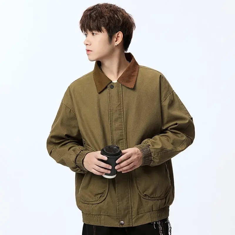 

Мужская демисезонная рабочая куртка больших размеров S-8XL, модная, теплая, для активного отдыха и охоты, верхняя одежда с длинными рукавами