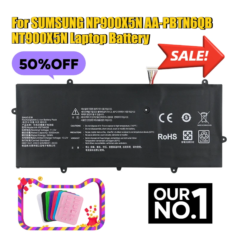 

For SUMSUNG NP900X5N AA-PBTN6QB NT900X5N Laptop Battery