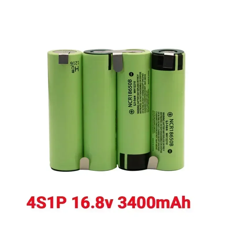 Paquete de batería de litio 18650, batería recargable de 12V, 16,8 V, 21V, 3400mAh, 6800mAh, destornillador, corriente de descarga, 20A, 18650