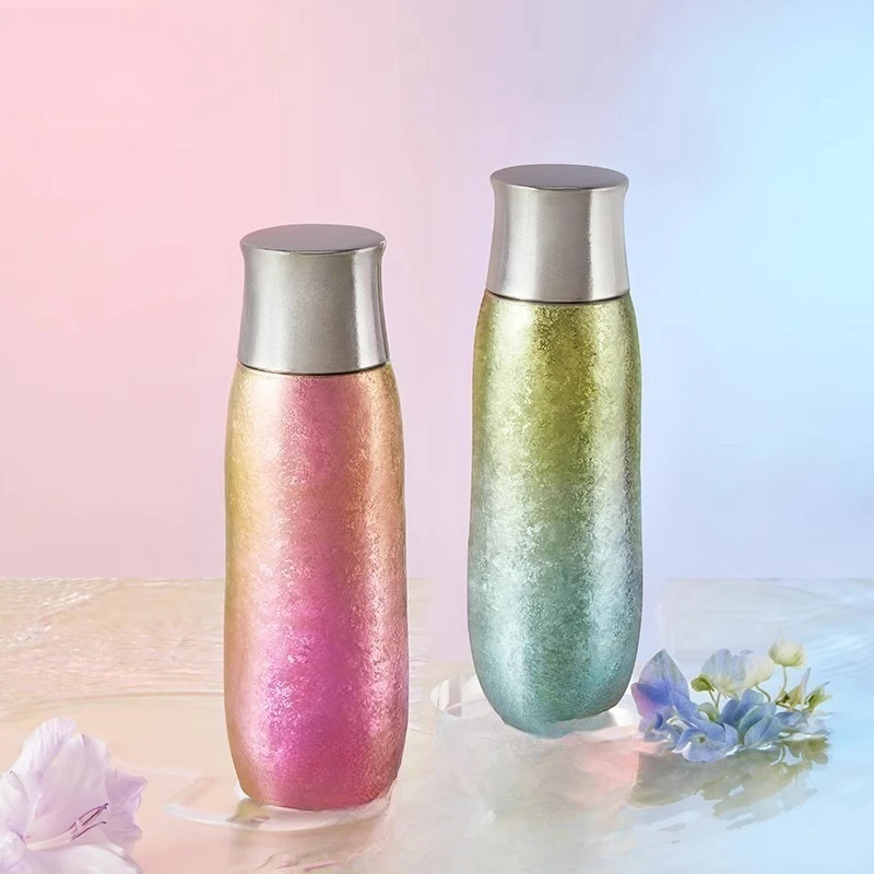 Pure titanium stewed teacup, double-layer thermos cup, tea separation and health titanium water cup 390ML