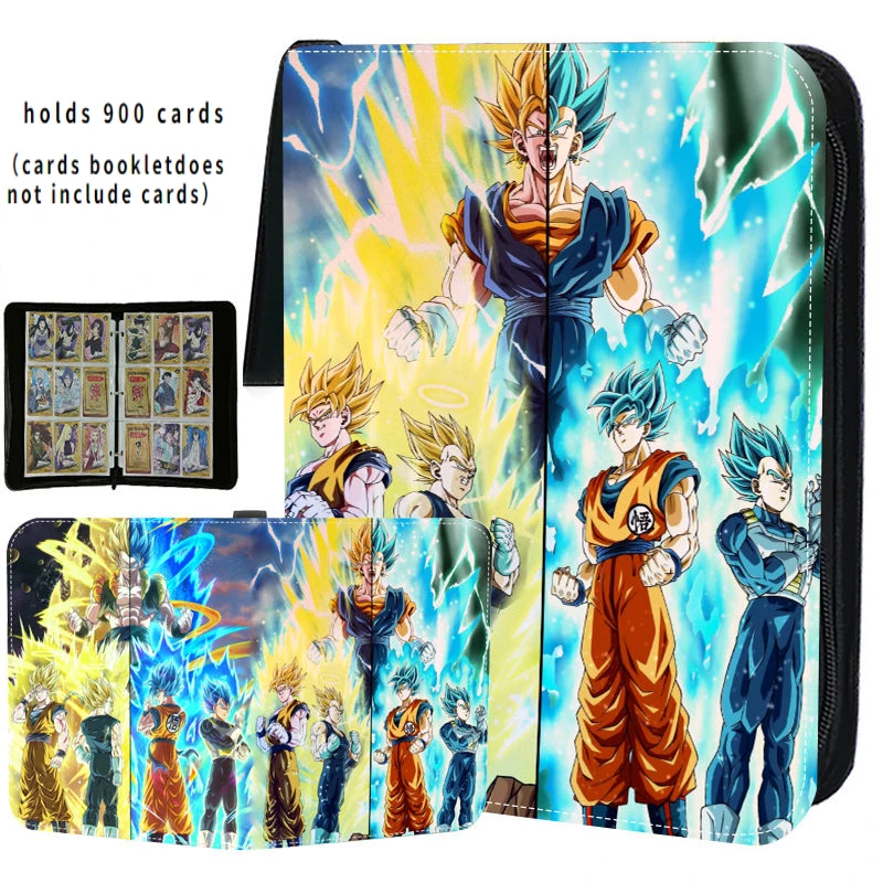 Anime 400- 900 Pcs Dragon Ball Goku Freeza Card Book Pu Super Large Capacity Card Binder Display Game Collection Card regalo per bambini