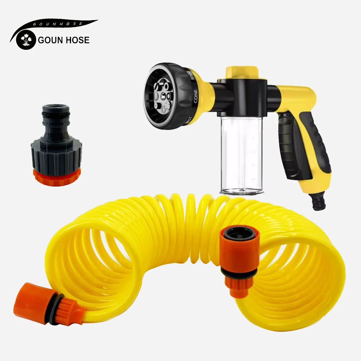 1PC Multifunctional Garden Hose with Water Gun Flexible Stretchable Rubber for Car Wash And Lawn Irrigation