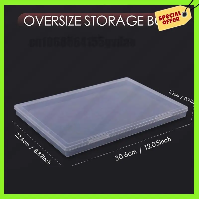 -A61K 6 Pack Photo Storage Box Large Plastic Scrapbook Paper Storage For Protecting Scrapbooks, Photos, For Card, Papers, Craft