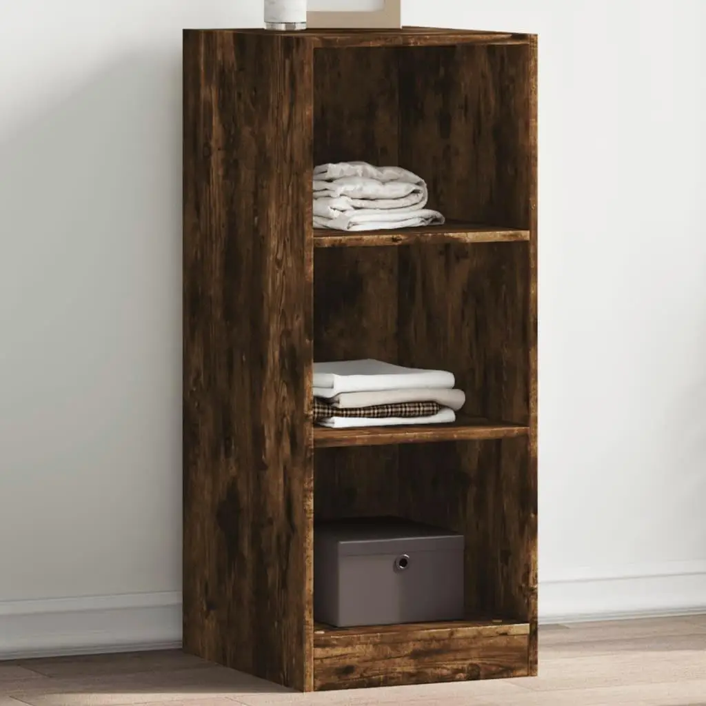 Smoked Oak Wardrobe 48x41x102 cm - Engineered Wood Cabinet for Stylish Storage