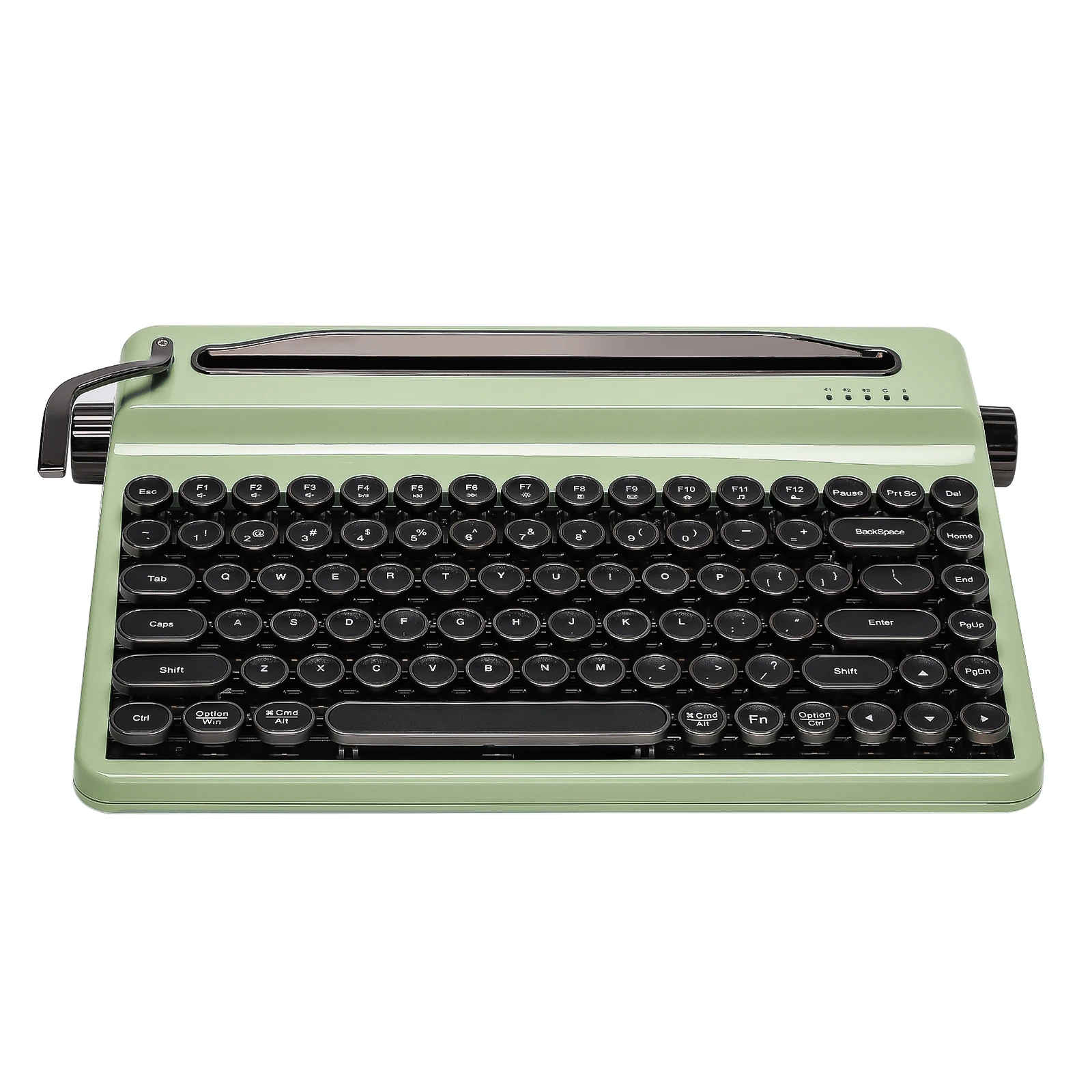 YUNZII QL75 Wireless Typewriter Mechanical Keyboard, QMK/VIA Custom RGB Hot-Swap Keyboard for Mac/Win, Retro Style Punk Keycaps