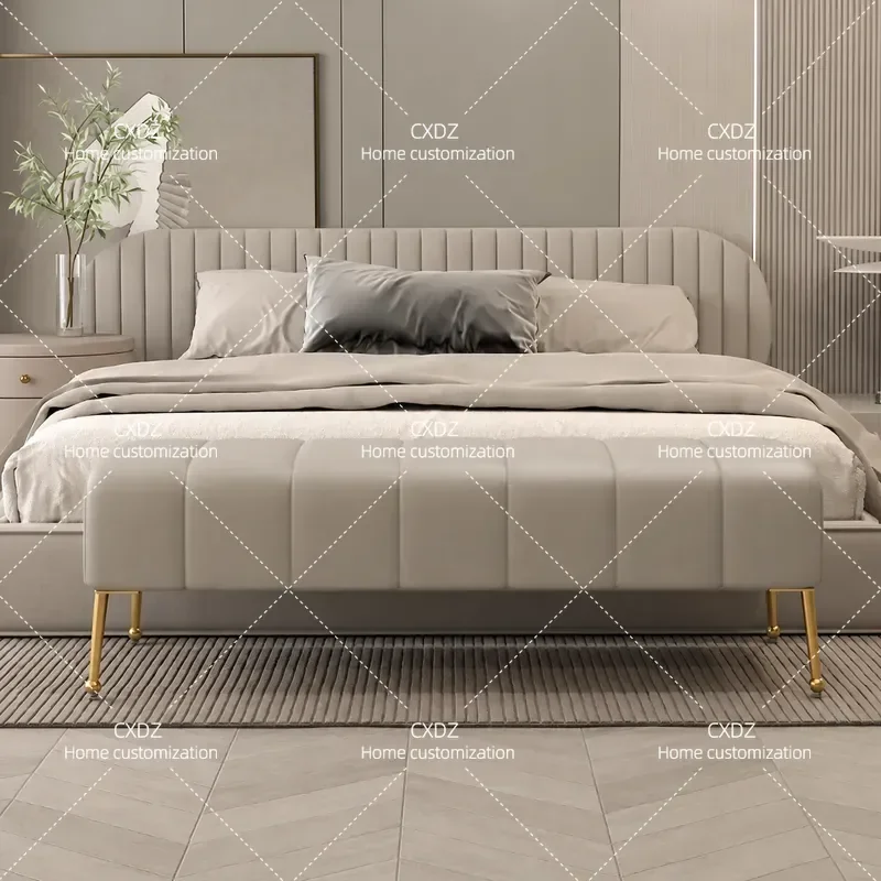 Italian Light Luxury Bedside Stool Bedroom Clothes Storage Bench Sofa End Table Home Shoe Changing Seat for Cloakroom Living