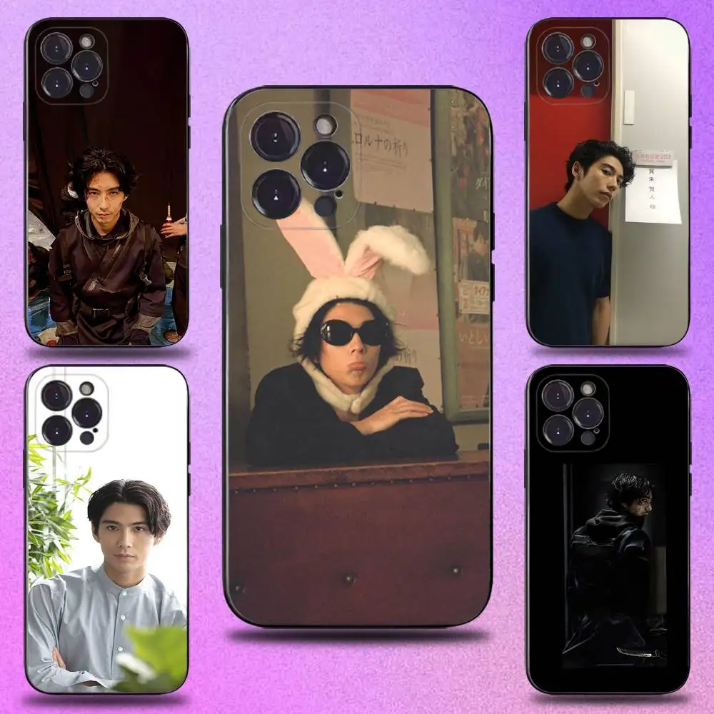 

Kaku K-Kento Actor Phone Case Silicone Black Soft For iPhone 17,16,15,14,13,12,11,Pro,Max,Plus,E,SE4,Air,Mini