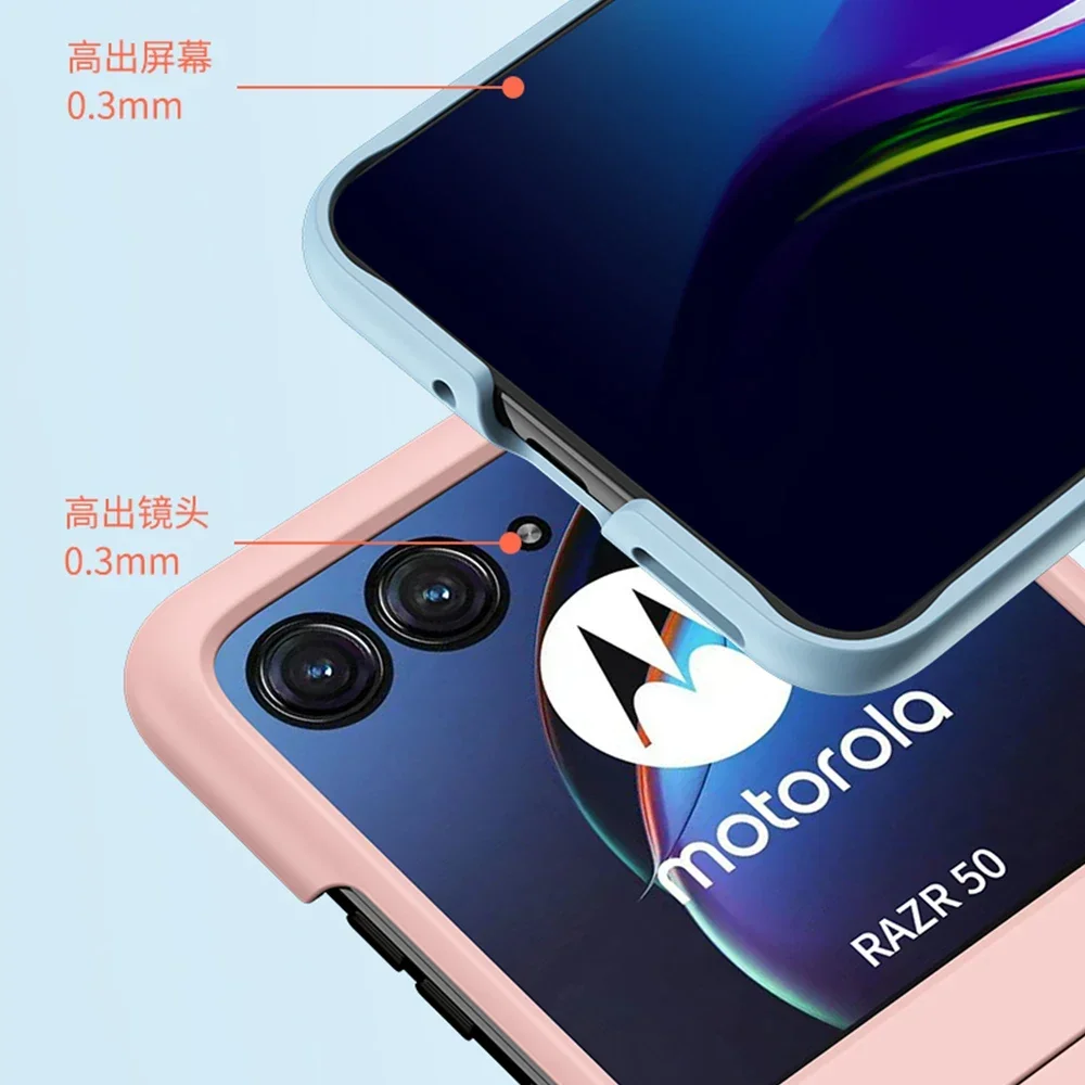 Schlanke, ultradünne, harte Schutzhülle für Motorola Razr 70 60 Ultra Pro 50 40 Plus, Candy-Farben, hautähnliches Gefühl, Kameraschutz, Handyhülle – Detail 5