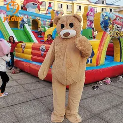 Dancing Bear Mascot Costume Cosplay Fursuit Cartoon Doll Plush Teddy Bear Funny Dress Suit For Carnival Party Perform Shows Prop