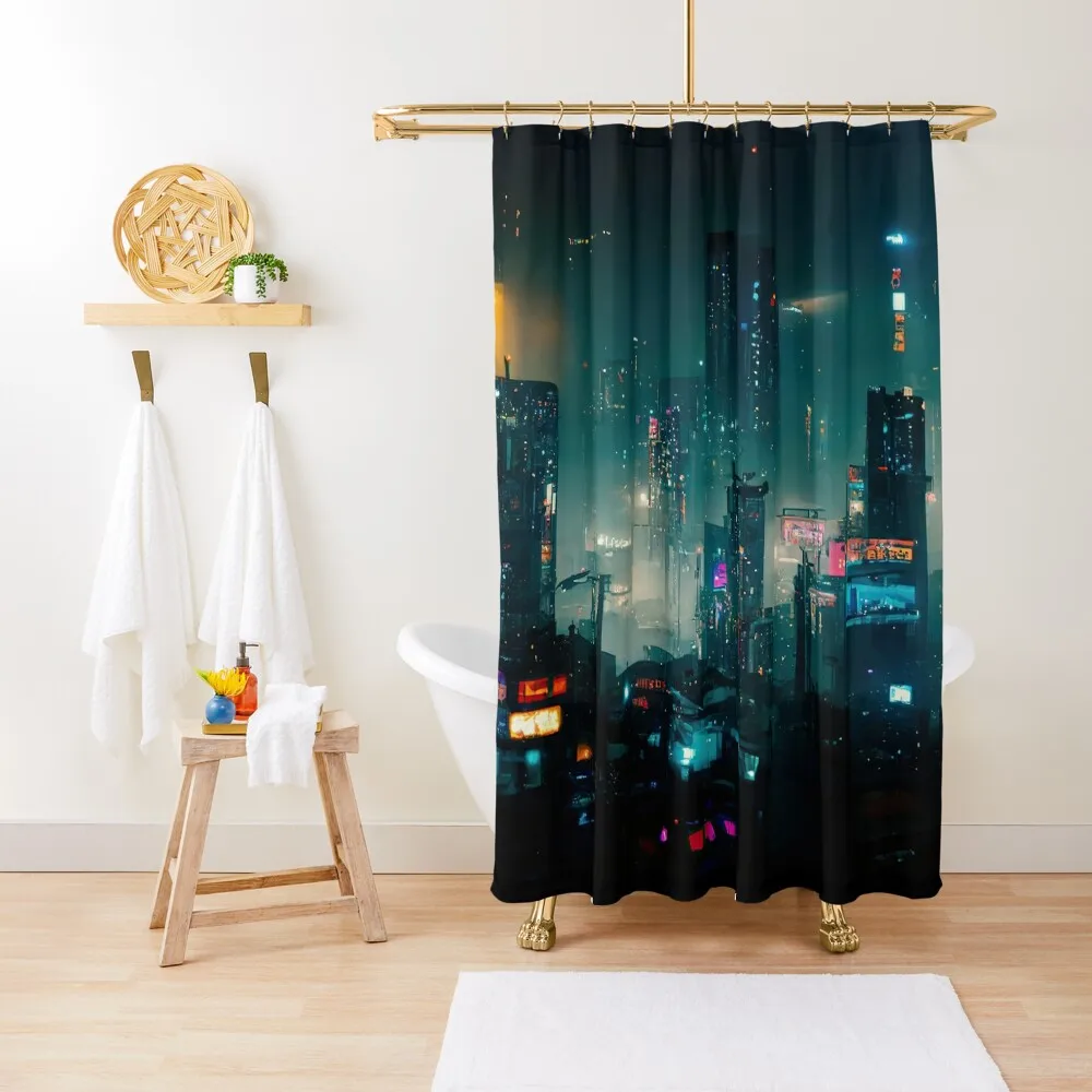 

Dystopian City Shower Curtain Shower Set Bathroom Box Bathroom Accessories For Bathrooms Curtain
