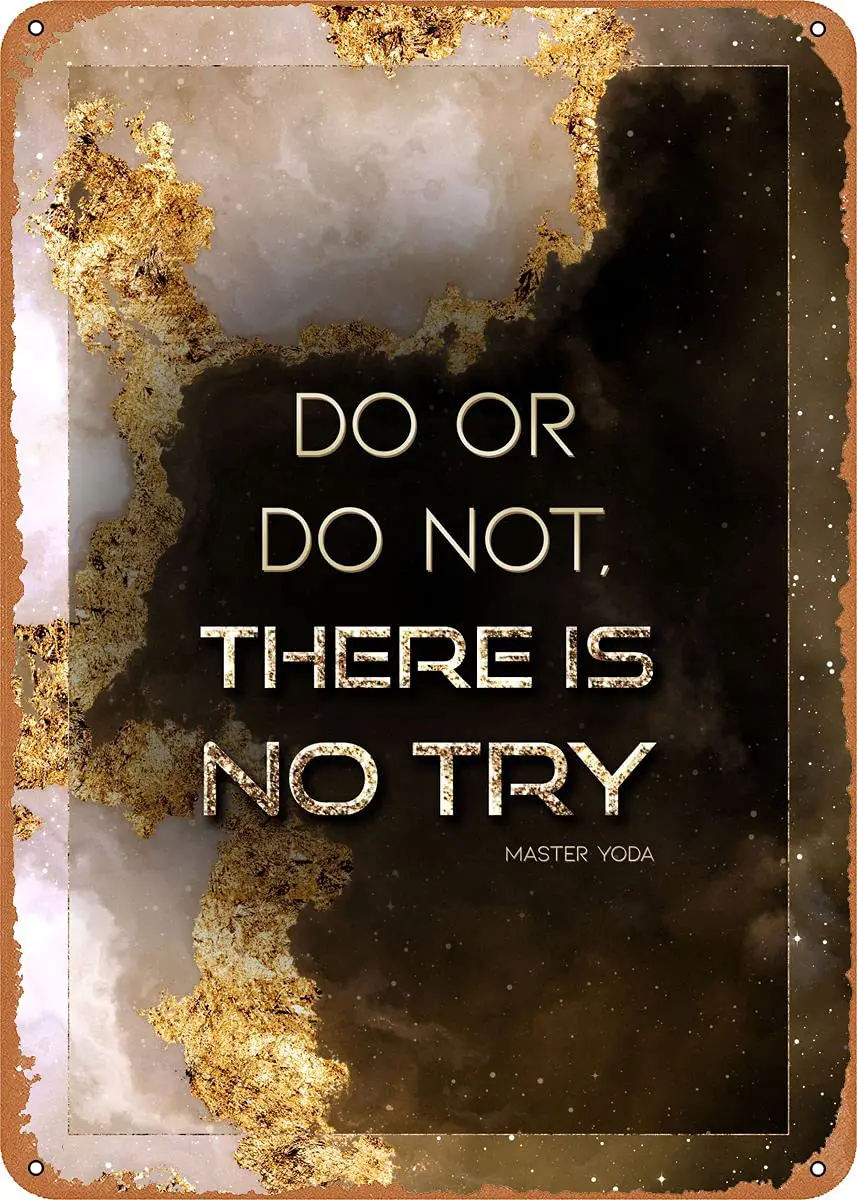 Мотивационный металлический жестяной знак «сделай или не работай» в стиле ретро