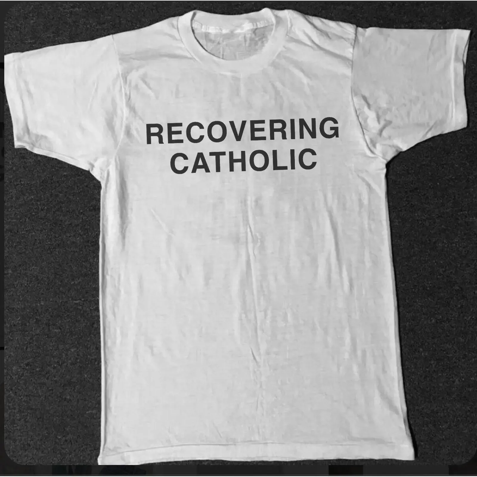 Sinead O amp 39 Connor worn Recovering Catholic T Shirt vintage Washed homme Comfortable fashion Unisex Breathable Stylish