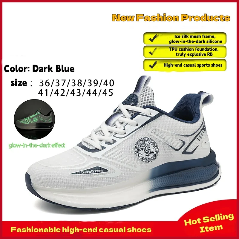 

New ultra-light sports running shoes men's leisure outdoor cushioning jogging shoes fashion boys and girls teenagers size 36-44