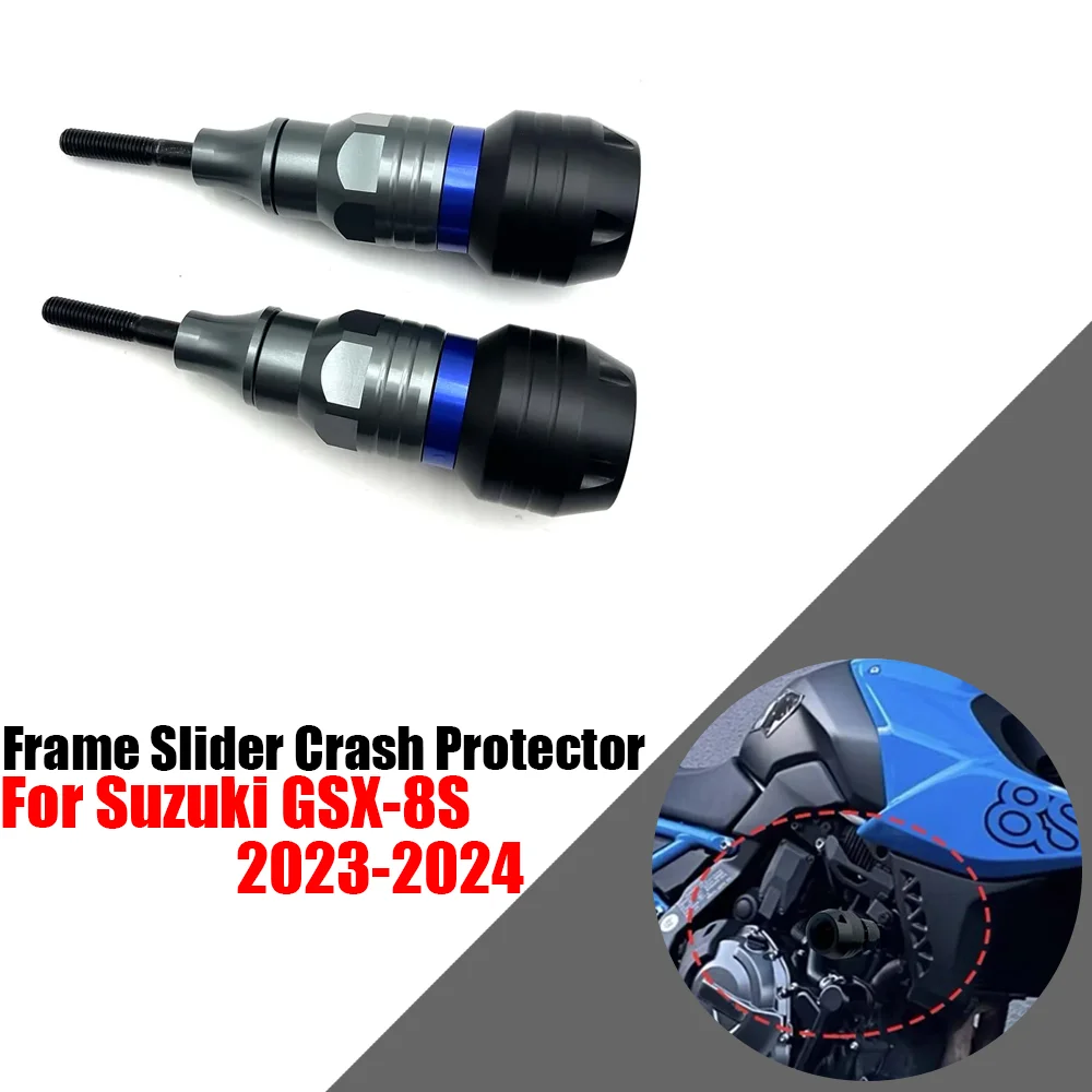 

For Suzuki GSX-8S 2023-2024 Accessories Frame Sliders Falling Protection Crash Fairing Engine Wheel Slider Guards GSX8S GSX 8S