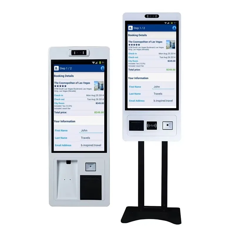

Ordering Kiosks 15.6 21.5 23.8 27 32 Inch Intelligent Terminal Touch Screen Kiosk for POS Self Service Payment