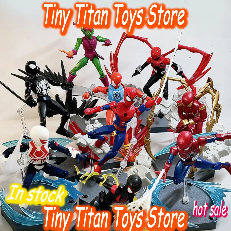 

Marvel Spider-Man Building Blocks superhero Infinite First Series Movable Assemble Action Figure Venom Educational Toy fans Gift