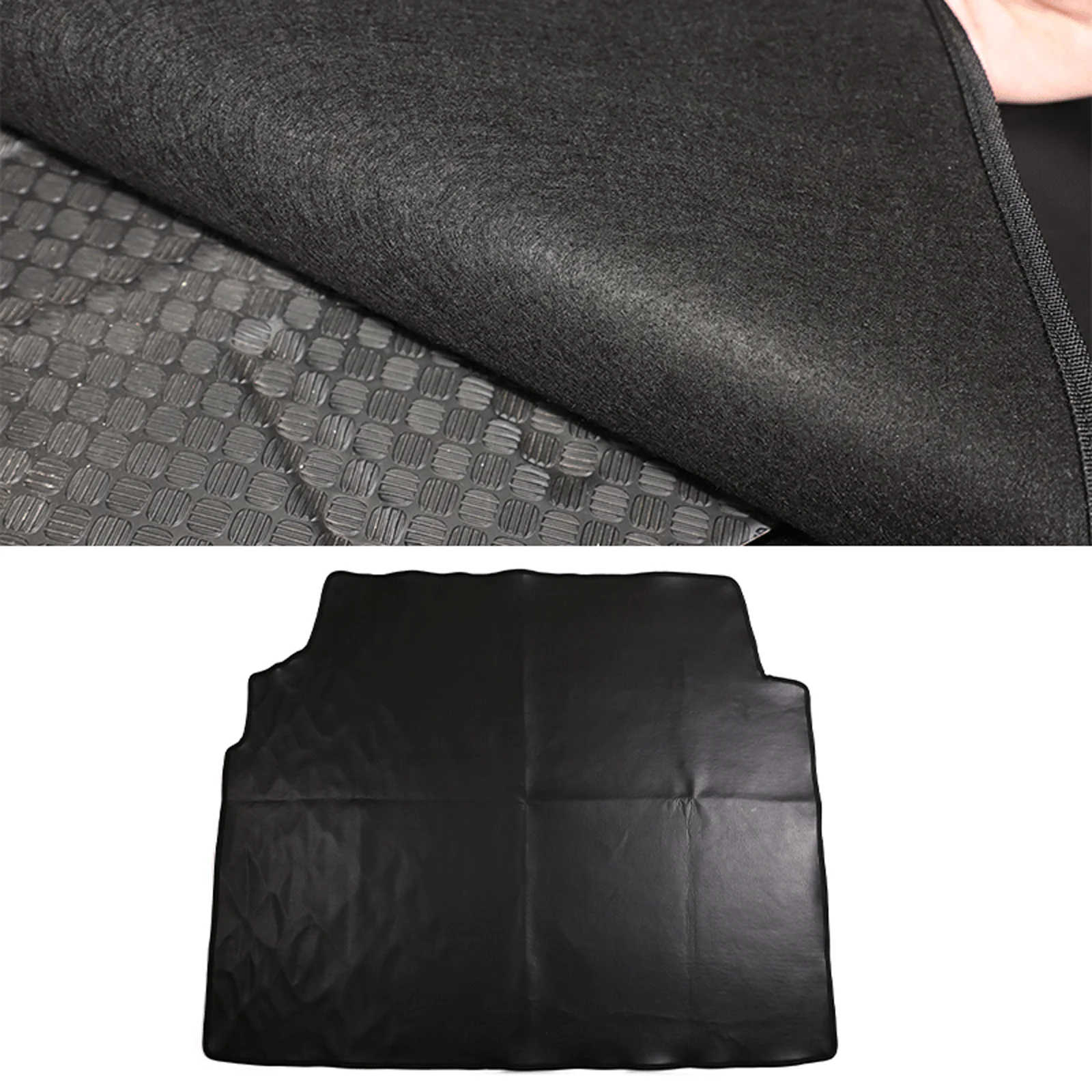 

Black Rear Trunk Liner Cargo Rear Cover Mat For Land Rover Defender 110 2020-2024