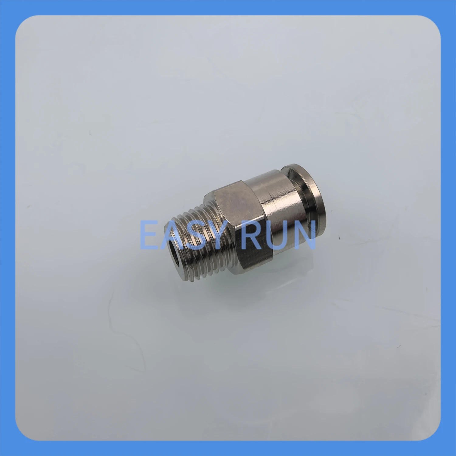 6mm quick plug connector gas oil pipe metal joint straight through and high pressure corrosion-resistant Thread M10*1