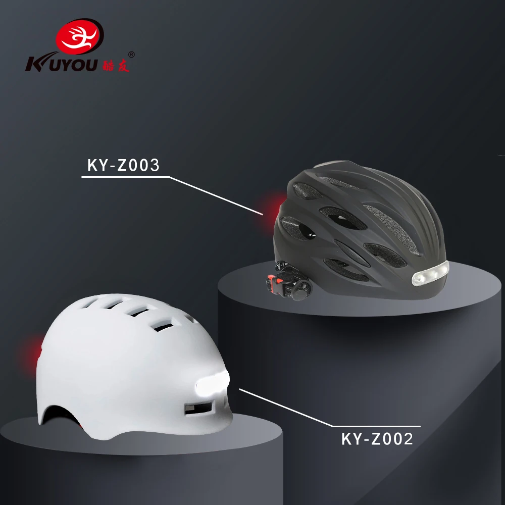 CE EN1078 CPSC Scooter Skateboard Electric Bike Bicycle Cycling Casque Casco Riding Led Light Helmet with Flashing LED Light