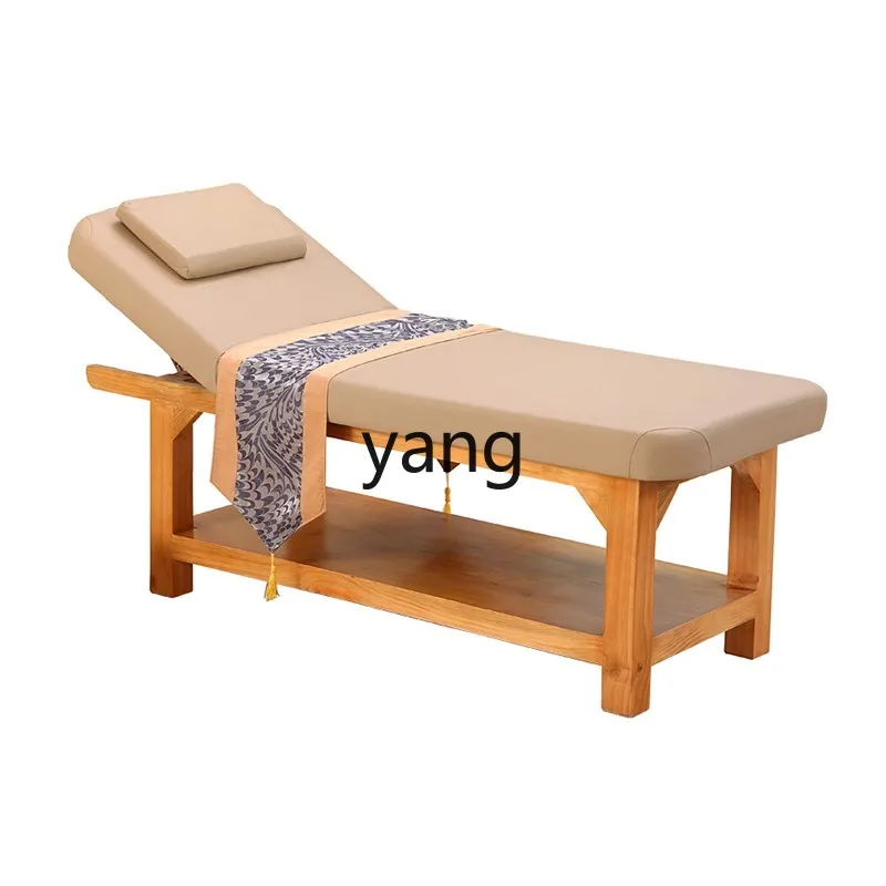 CX Solid Wood Facial Bed Beauty Salon Special Massage Massage Couch Wooden Reinforcement