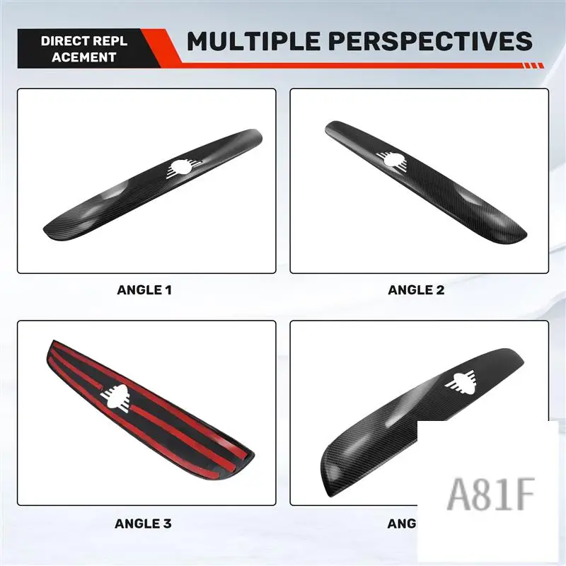 

Carbon Fiber Style Car Trunk Lid Handle Trim For MINI F55 F56 F57 JCW Cooper 2018+