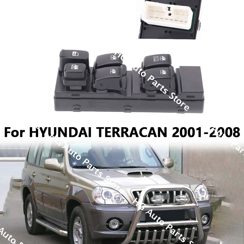 

93501-H1120 Master Power Window Switch For HYUNDAI TERRACAN 2001-2008 Glass Lifter Control Button High-Quality Auto Spare Parts