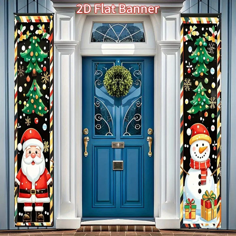 قطعة واحدة من سطح مسطح ثنائي الأبعاد، زينة لافتة مقاطعة عيد الميلاد - للمنزل والمكتب - ديكور داخلي/خارجي، لا يتطلب طاقة wsj #4