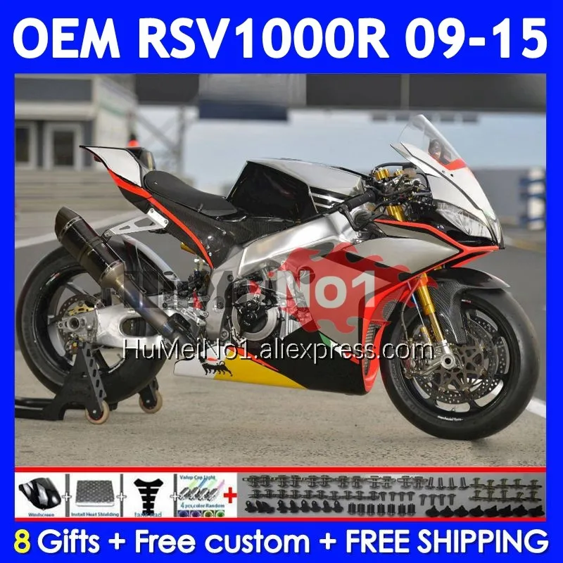 Injection For Aprilia RSV 1000 R 1000R RSV1000RR 315No.11 RSV1000 09 11 12 13 15 2009 2010 2012 Silvery Black 2013 2015 Fairings