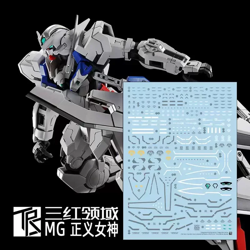MG Justice Gundam Model Kit Limited Edition DIY Water Decal Sticker Custom Design Accessory for Plastic Model Building Hobby