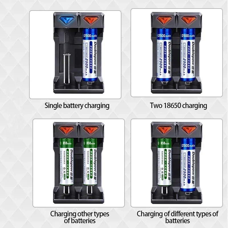 18650 3400mah Li-ion Battery With Charger 3.7V Rechargeable Batteries For Electric Pointer Doorbell Flashlight Lithium Battery